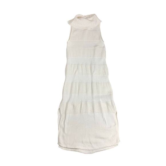 Anthropology Moth White Sleeveless Turtleneck Column Sweater Dress - Size  XS - Picture 4 of 12